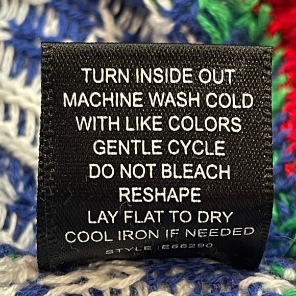 Blizzard Bay Santa Rides A T-Rex Ugly Christmas Sweater Size Med NWOT - Picture 6 of 6